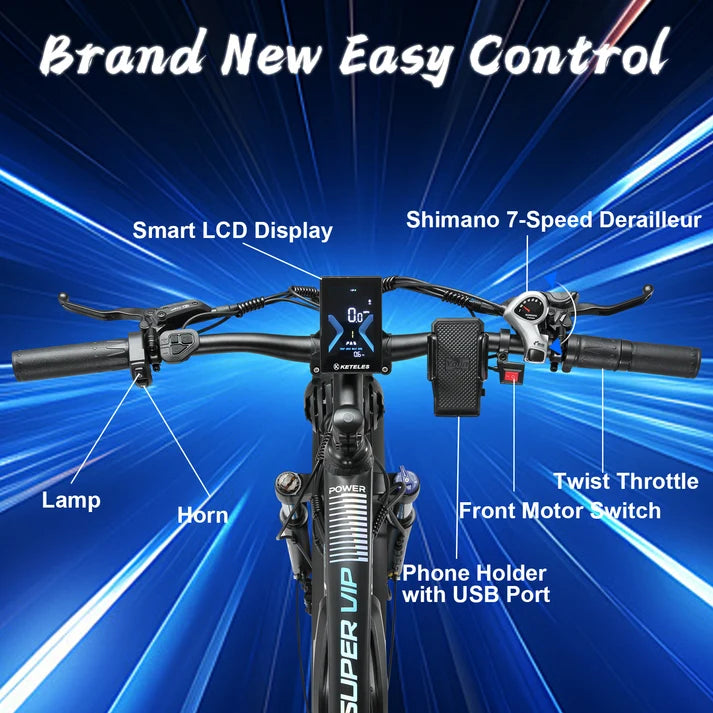 KETELES V3PRO 52V Dual Motor Off Road Mountain Electric Bike