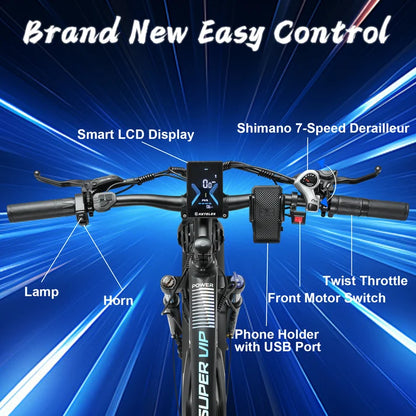 KETELES V3PRO 52V Dual Motor Off Road Mountain Electric Bike