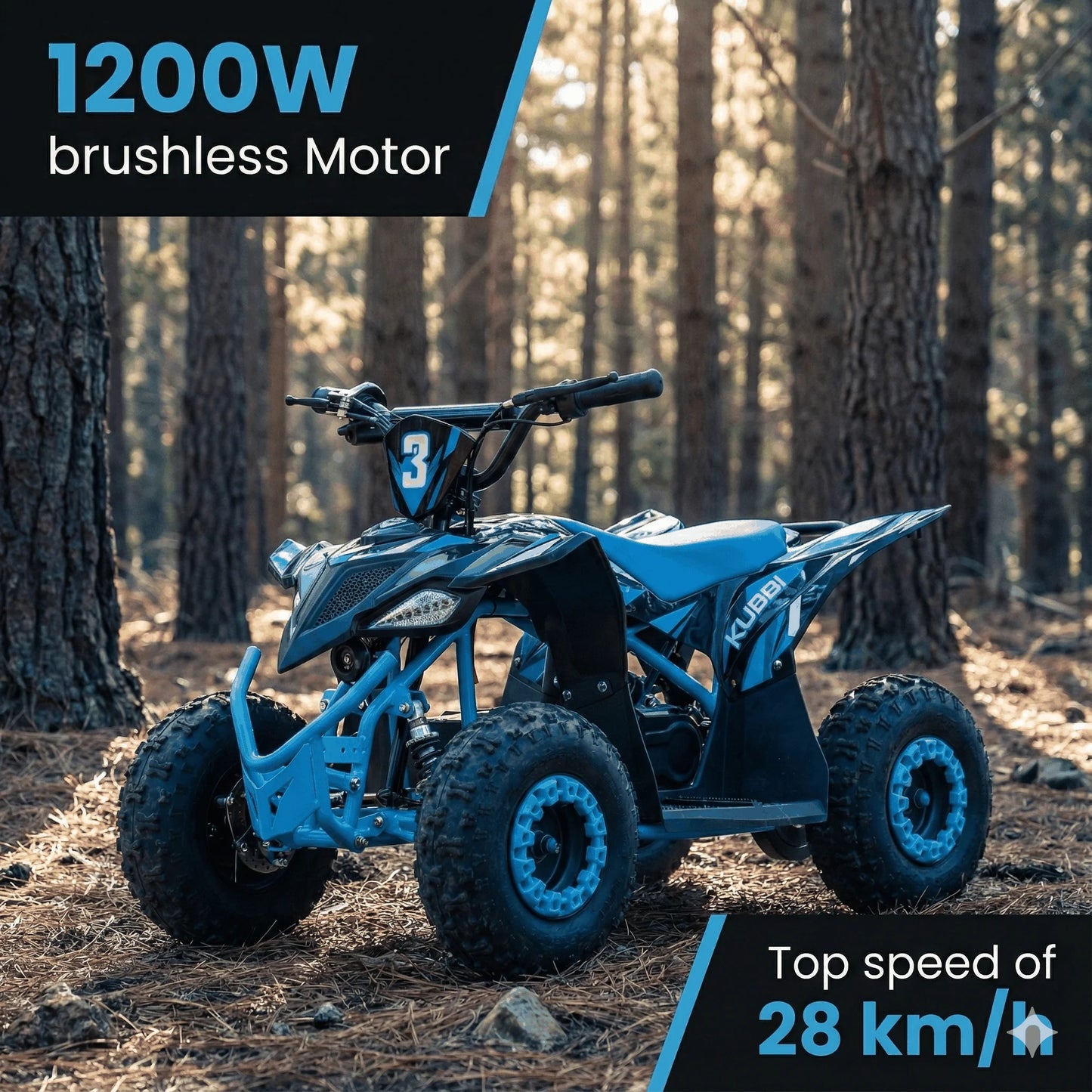 Kubbi Q3 Electric Quad | Eco-Friendly Off-Road Adventure