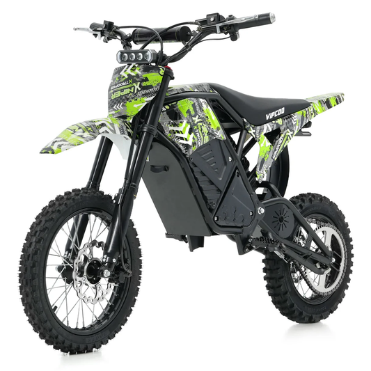 VIPCOO H3 Electric Dirt Bike - Max Speed 28 MPH