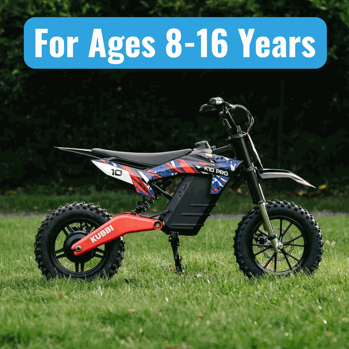 Kubbi K10 Pro Electric Dirt Bike for Teens (Ages 8–16)
