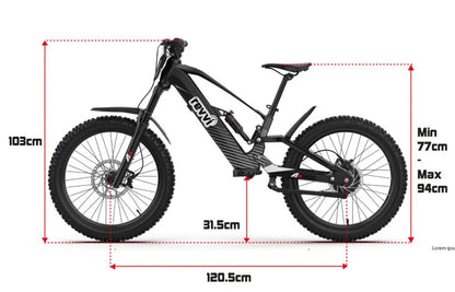 Revvi 24 full suspension off road bike